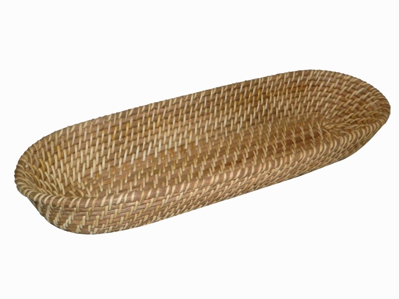 Elite Rattan Bread Basket - Handwoven Oval Design for Bakeries & Restaurants